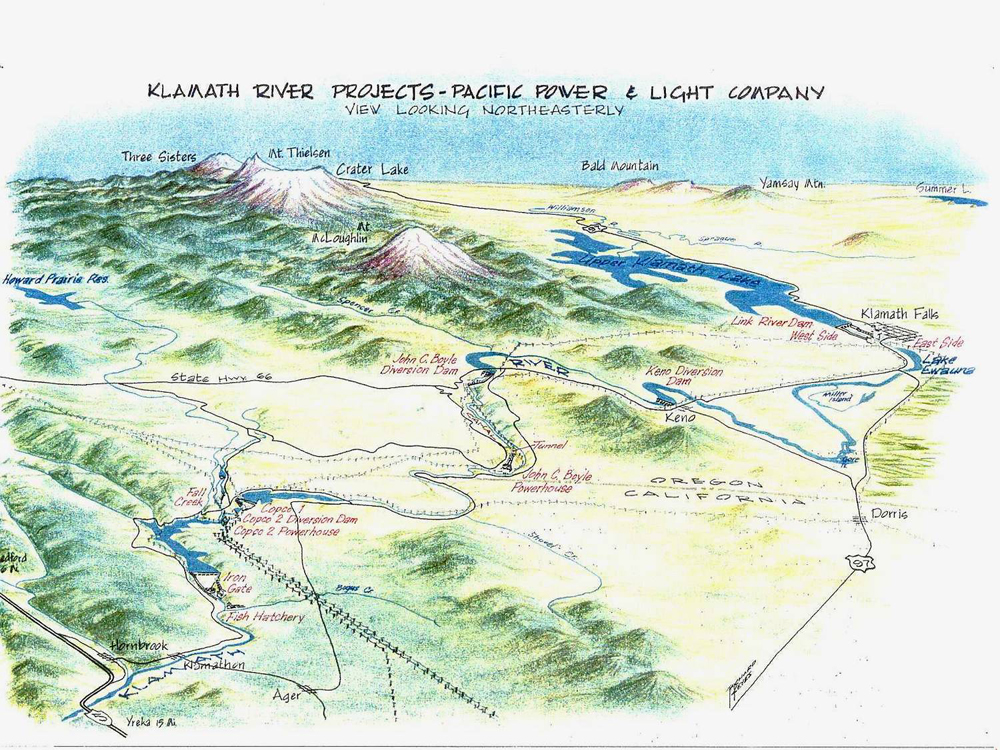 Klamath Hydroelectric Project (KHP) location 